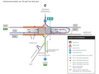 Verkeerscirculatie vanaf 25 april tot eind juni